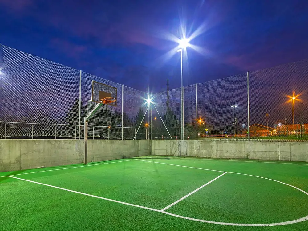 basketball court lights